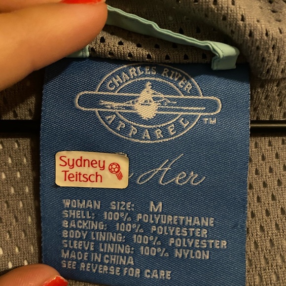 Raincoat | Rain Jacket | Teal Charles River | Med - Picture 5 of 6